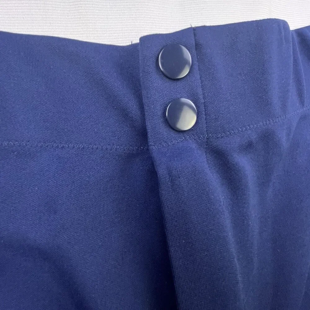 Vintage Bike Coaches Shorts Mens XL 38 Blue White Stripes Double Snap Athletic